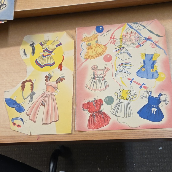 Huge Lot Vintage Paper Doll Clothes-1950s Starlets & Fashion-Whitman/Merrill - Picture 3 of 13